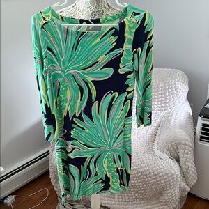 Lilly Pulitzer Green and Navy Dress